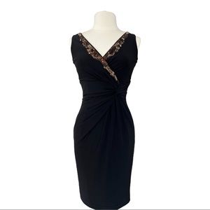 Anne Klein cocktail dress, black, size 4